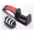 Точилка механическая Sharpener / ножеточка / двусторонняя заточка / станок / для ножей и ножниц / шлифовка / для кухни / 3 этапная заточка / ручная