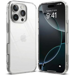 Силиконовый чехол для iPhone 16 Pro, прозрачный