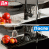 Силиконовый коврик для раковины 36х13см AMIFF. Кухонная накладка от брызг под смеситель с бортиками, сушилка на мойку под кран, подставка под губку