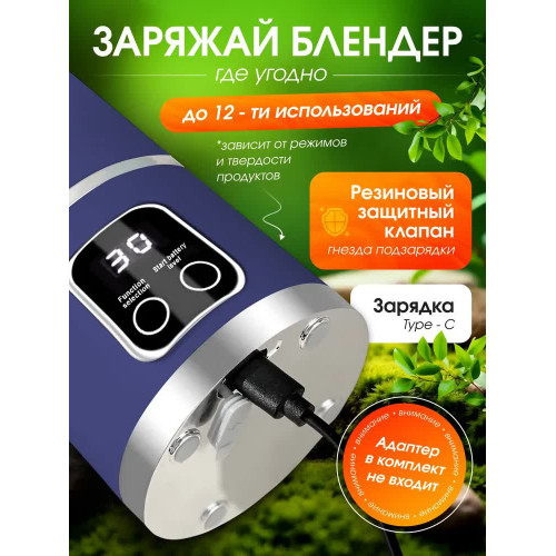 Портативный блендер, блендер портативный для смузи