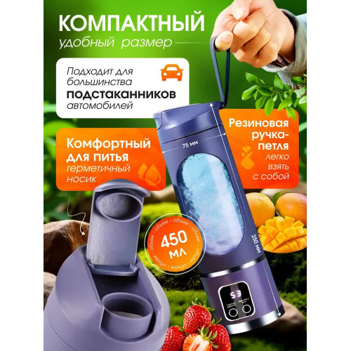 Портативный блендер, блендер портативный для смузи